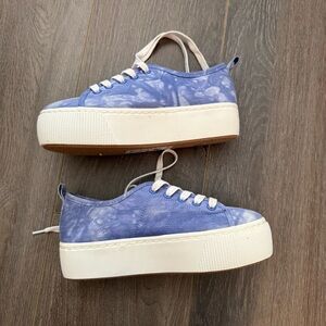 Purple Platform Sneakers